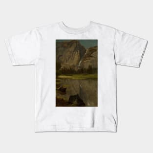 Hetch Hetchy Falls,California by Albert Bierstadt Kids T-Shirt